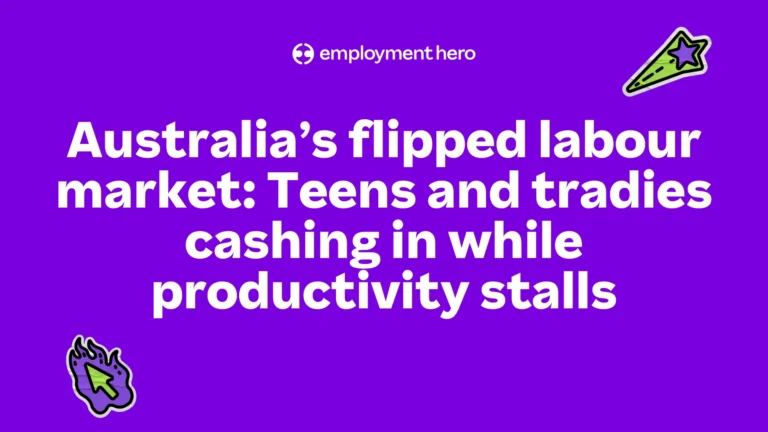 Australia’s flipped labour market: Teens and tradies cashing in while productivity stalls