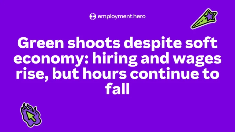 Green shoots despite soft economy: hiring and wages rise, but hours continue to fall