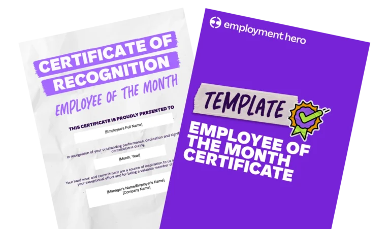 Employee of the month program: Certificate and guide