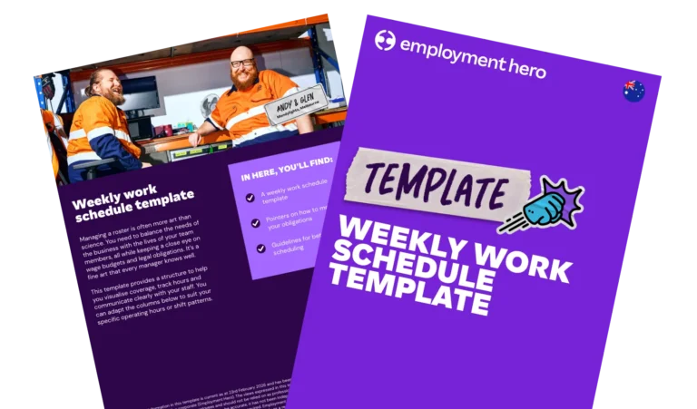 Designing an employee work schedule: template and guide