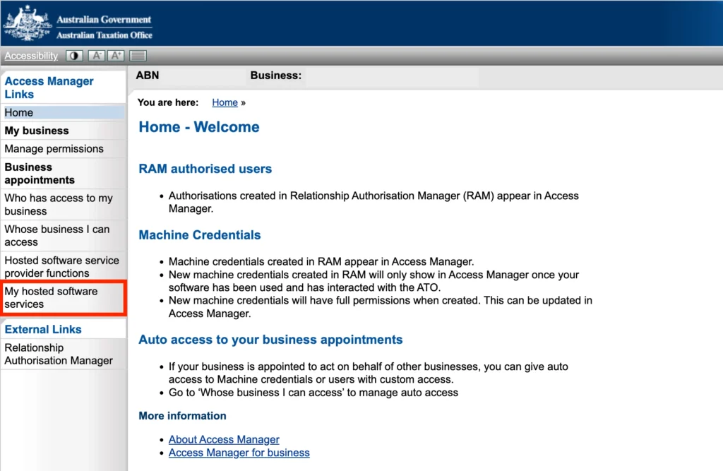 screenshot - hosted software