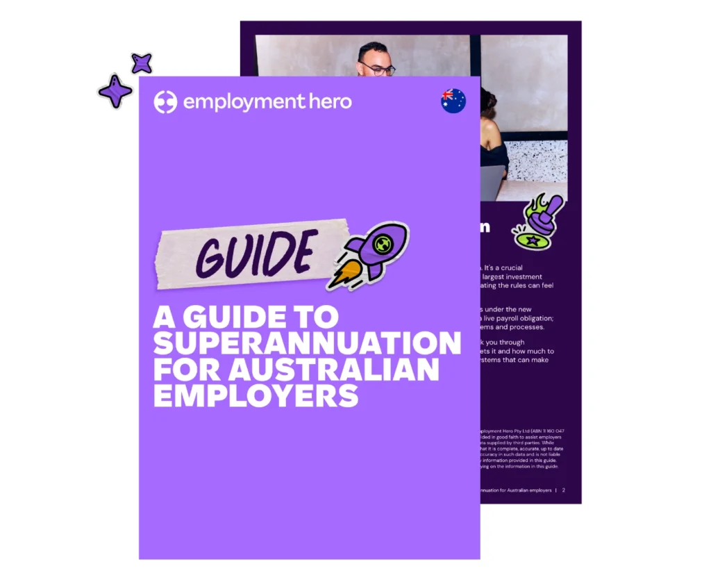 Employee benefits guide covering superannuation for Australian employees, detailing key information and resources.