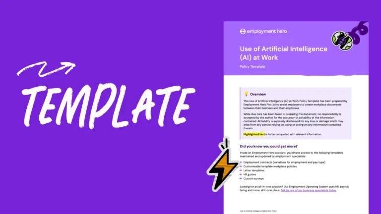 AI policy template for employers