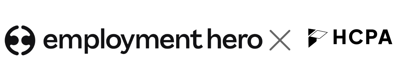 Employment hero x hcpa logo