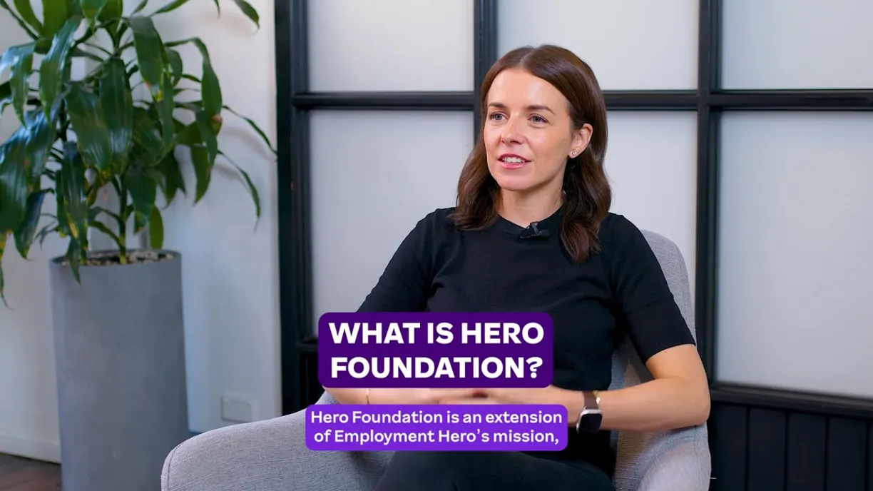 Hero Foundation video: a team member explains what the Hero Foundation is